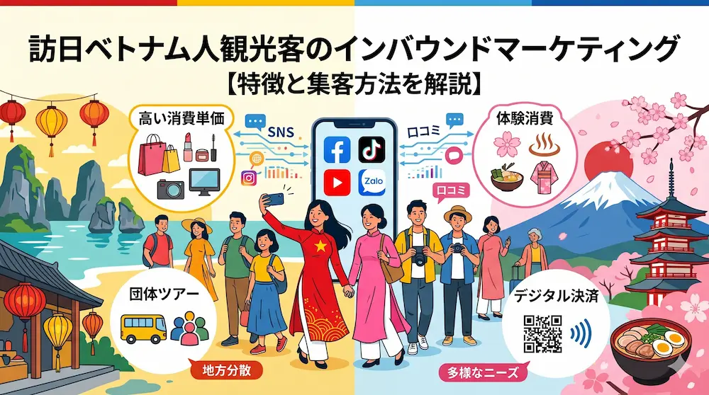 訪日ベトナム人観光客のインバウンドマーケティング【特徴と集客方法を解説】
