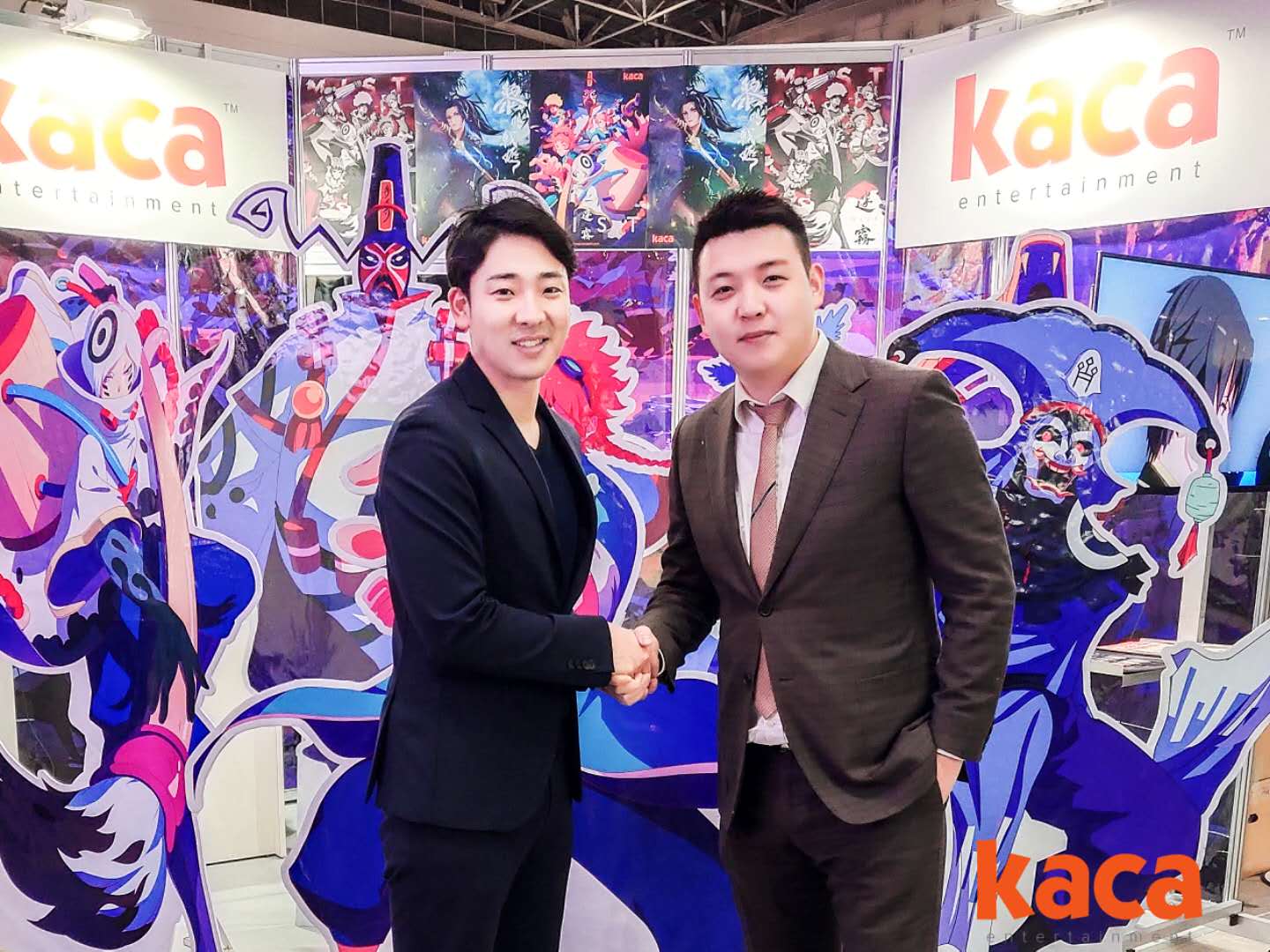(左:ENJOY JAPAN 取締役 中山隆央 / 右:中国 Kaca entertainment 創業者・CEO 沈晨)